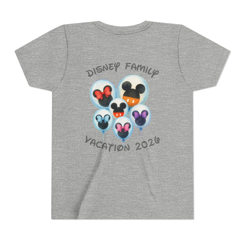 Youth Tee — 'Disney Family Vacation 2020' Mickey Balloon Graphic