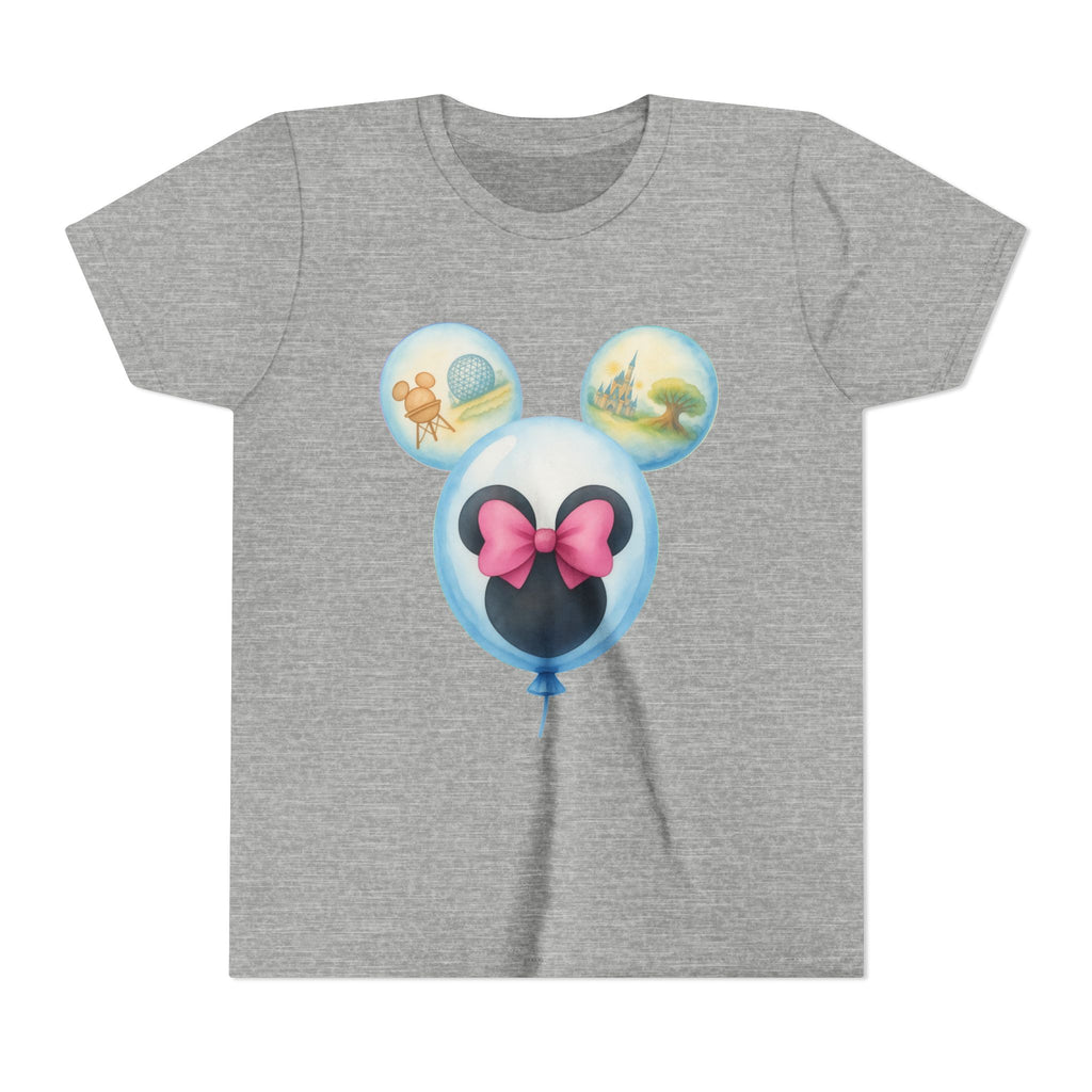 Youth Tee — Disney Family Vacation 2026 Balloon Mickey/Minnie Design