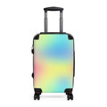 Pastel Gradient Carry-On Suitcase — Holographic Travel Luggage