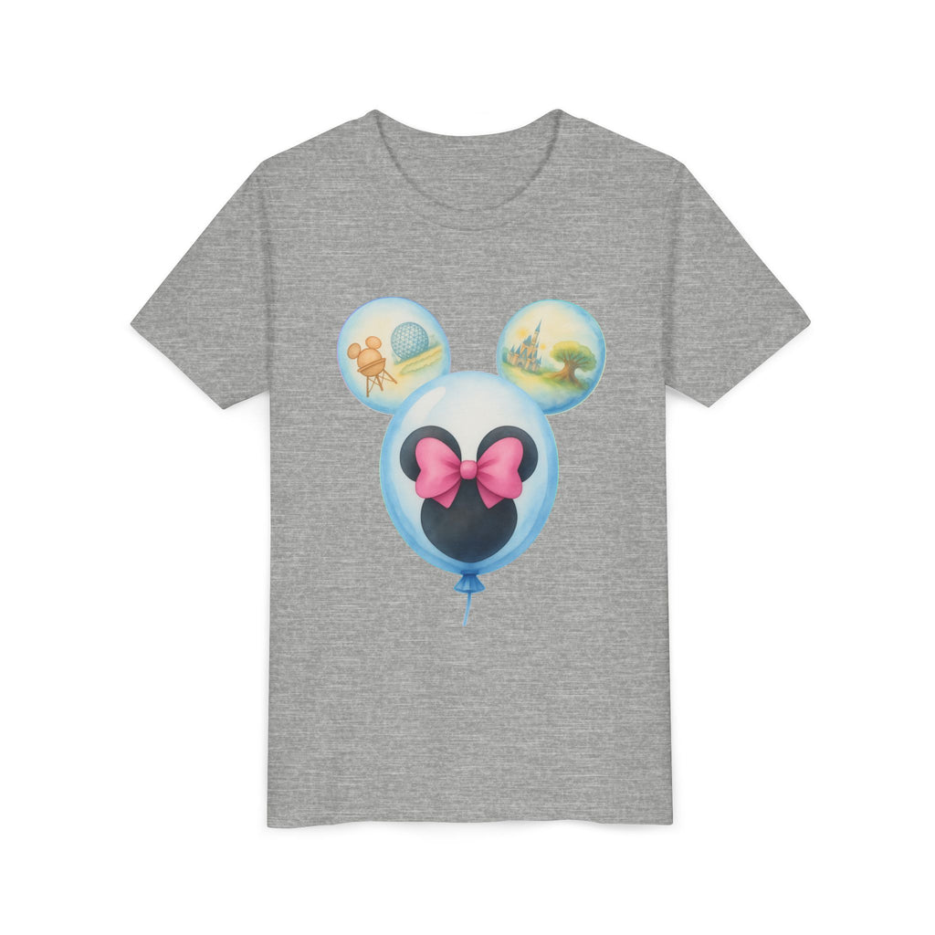 Youth Tee — Disney Family Vacation 2026 Balloon Mickey/Minnie Design