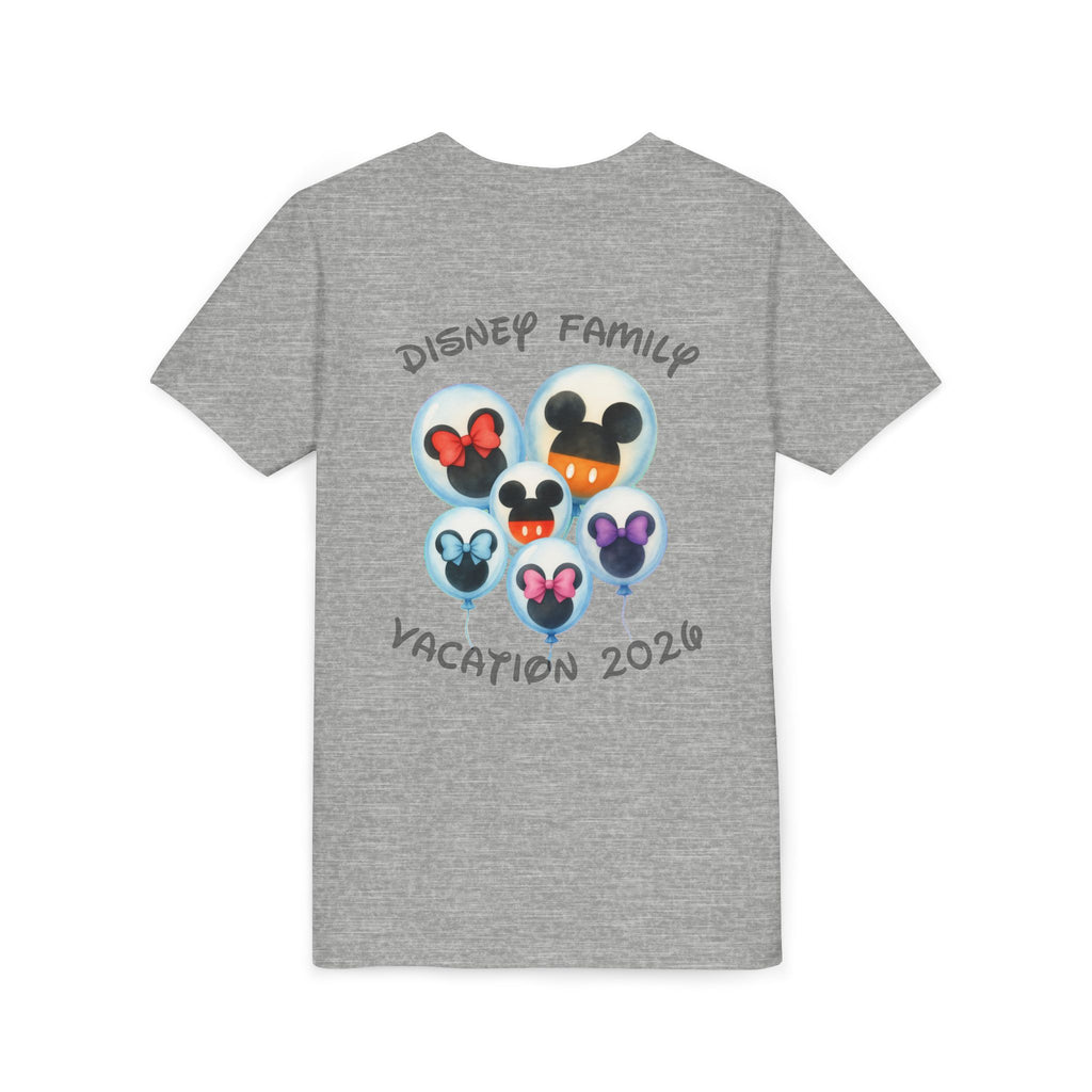 Youth Tee — 'Disney Family Vacation 2020' Mickey Balloon Graphic
